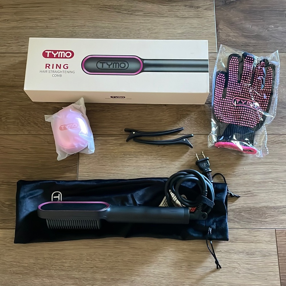 TYMO Hair Straightener Comb Matte Black